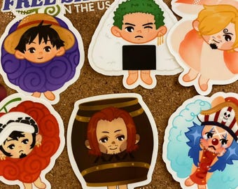 Pirate snack boy stickers
