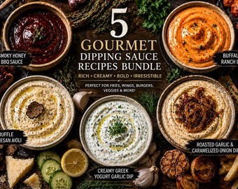 Gastronomische dipsausrecepten Bundel 5 sauzen