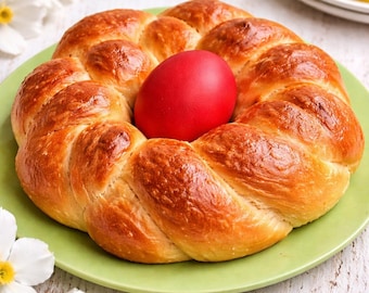 Paasmelkbroodkrans – Traditioneel zoet lentebrood | Afdrukbaar recept