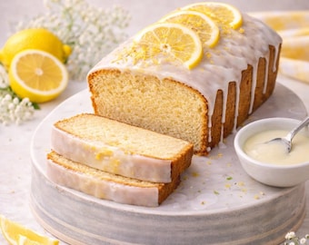 Vochtige en zachte citroentaart met glazuur – recept in bakkerijstijl | Afdrukbaar recept