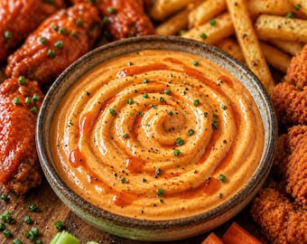 Buffalo Ranch Dip – Pittige romige dipsaus (afdrukbare pdf)