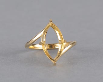 Personalized Semi Mount Ring In Silver Gold Or Platinum Diy Handmade Ring