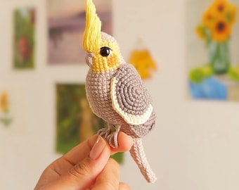 Cockatiel Crochet Pattern PDF • Amigurumi Parrot DIY Tutorial • Realistic Bird Toy • Instant Download