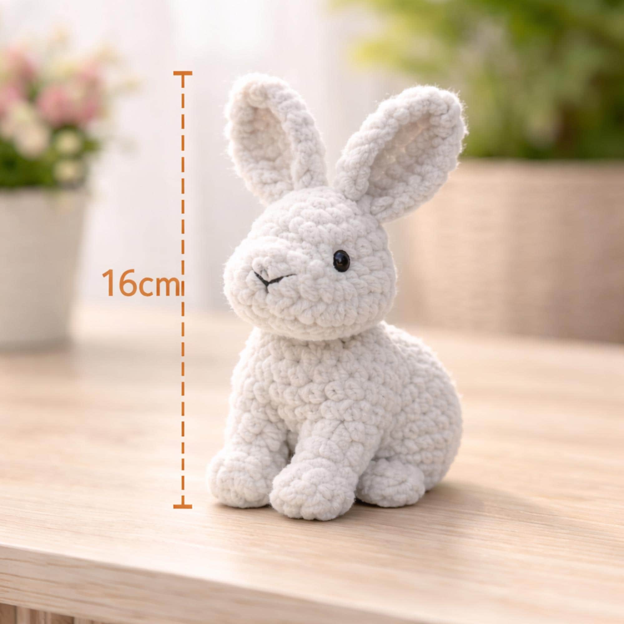 Mini Rabbit Crochet Pattern Rabbit Crochet Pattern, Mini Bunny Amigurumi Pattern PDF, Realistic ...