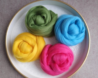 Merino pettinato - extra fine - SET di 4 colori