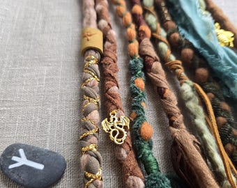 Extension per dreadlock – Coda di cavallo con avvolgimento in lana