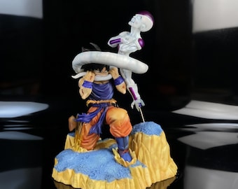 Figura de Son Goku vs Frieza inspirada en Dragon Ball Z / Estatua de acción de anime de PVC de 27 cm / Modelo de coleccionista DBZ, regalo