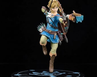 Figura de Link de la Leyenda de Zelda / Figura coleccionable de videojuego / Regalo para jugadores, Exhibición de colección de fans de Zelda