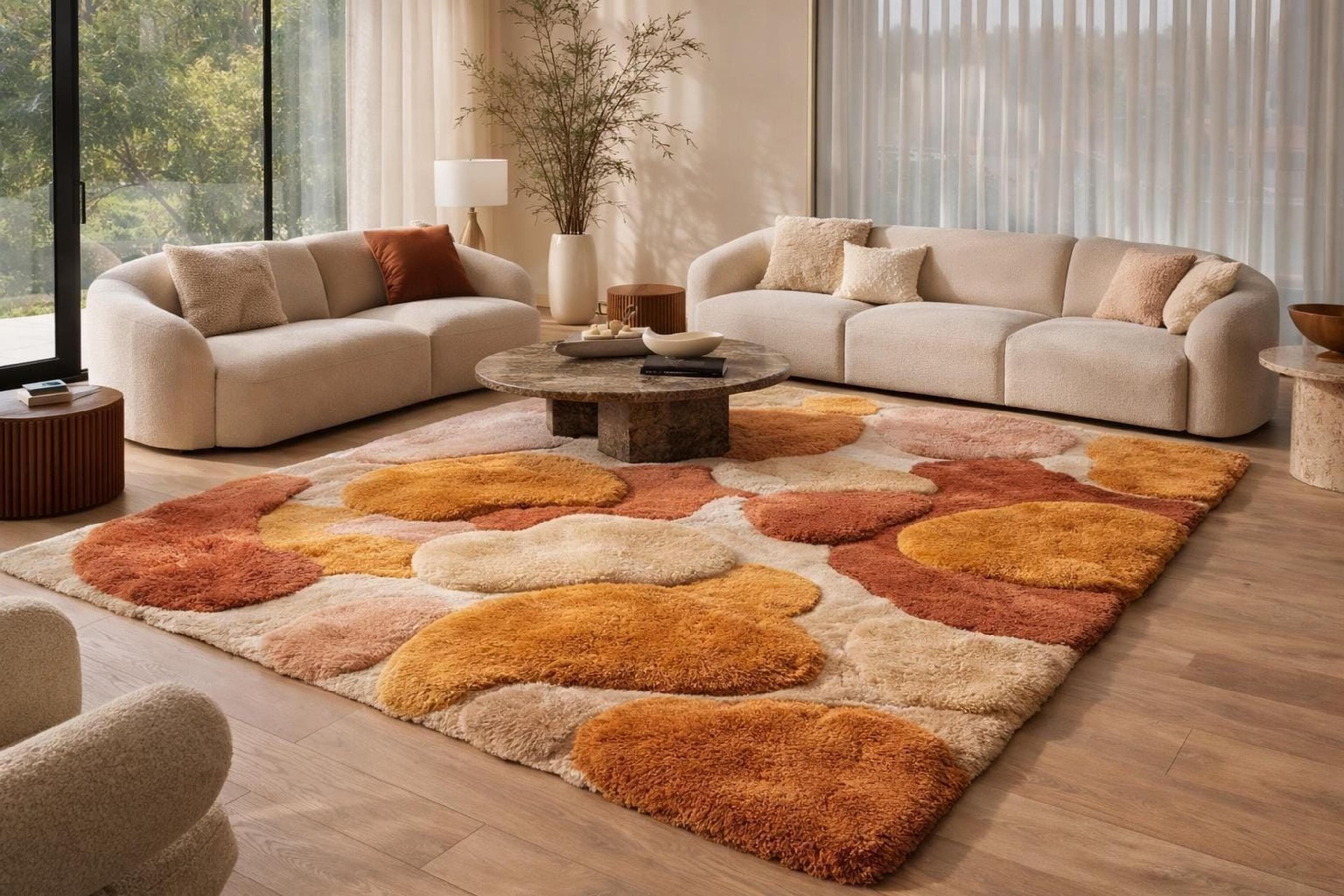 Vintage 手織り ポストモダン ミッドセンチュリー 北欧 大判 ウールラグ Mid century rug - Etsy 日本