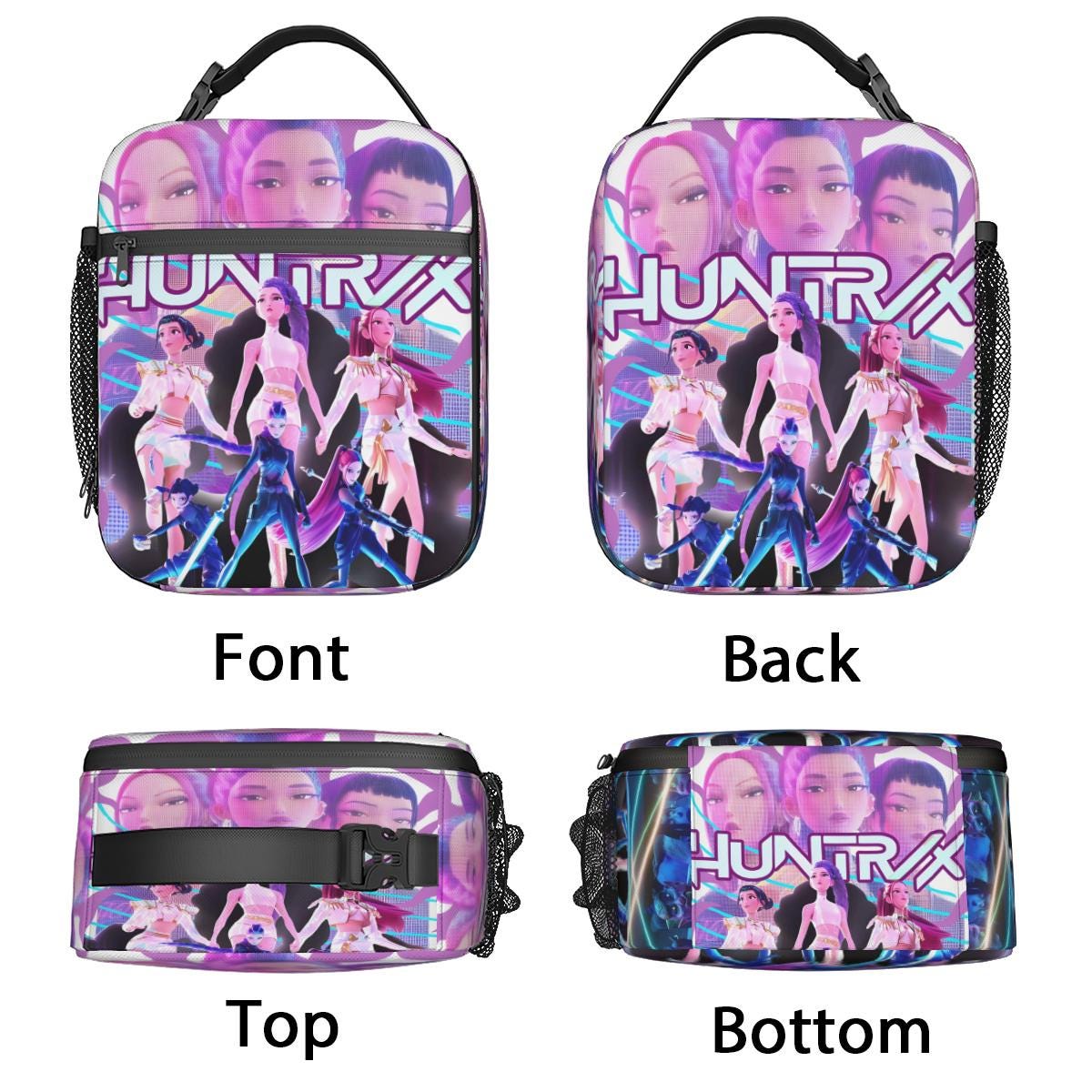 Kpop Demon Hunter Lunch Bag | Huntrix Anime Insulated Lunch Tote ...