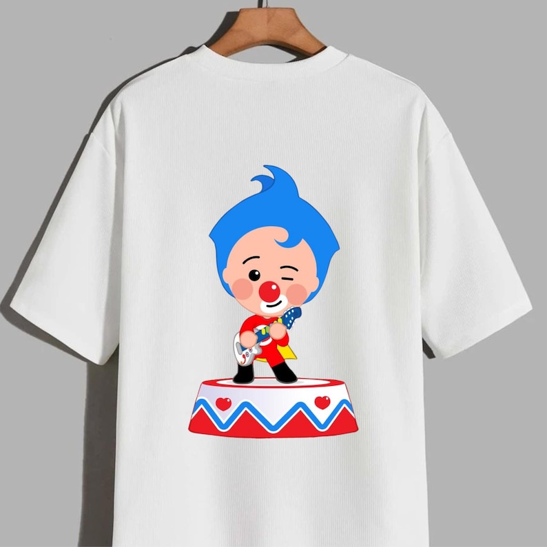 Plim Plim PNG Bundle, Cute Clown Cartoon Clipart, Kids Character Sublimation Design, Digital Download, Sticker, Shirt Print PNG image 2