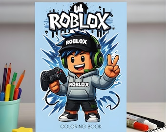 Roblox Coloring Book for Kids, Roblox Characters Gaming Coloring Book, Fun Creative Art Pages, Cartoon Activity Book for Children