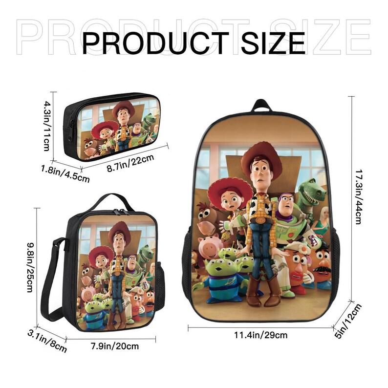 Toy Story Backpack Set | Woody & Buzz, Oxford Cloth, 3-Piece image 8