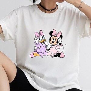 Minnie Mouse Daisy Duck PNG Bundle, Disney Friends Clipart, Cartoon Characters PNG, Sublimation Design, Shirt Print, Instant Download image 3