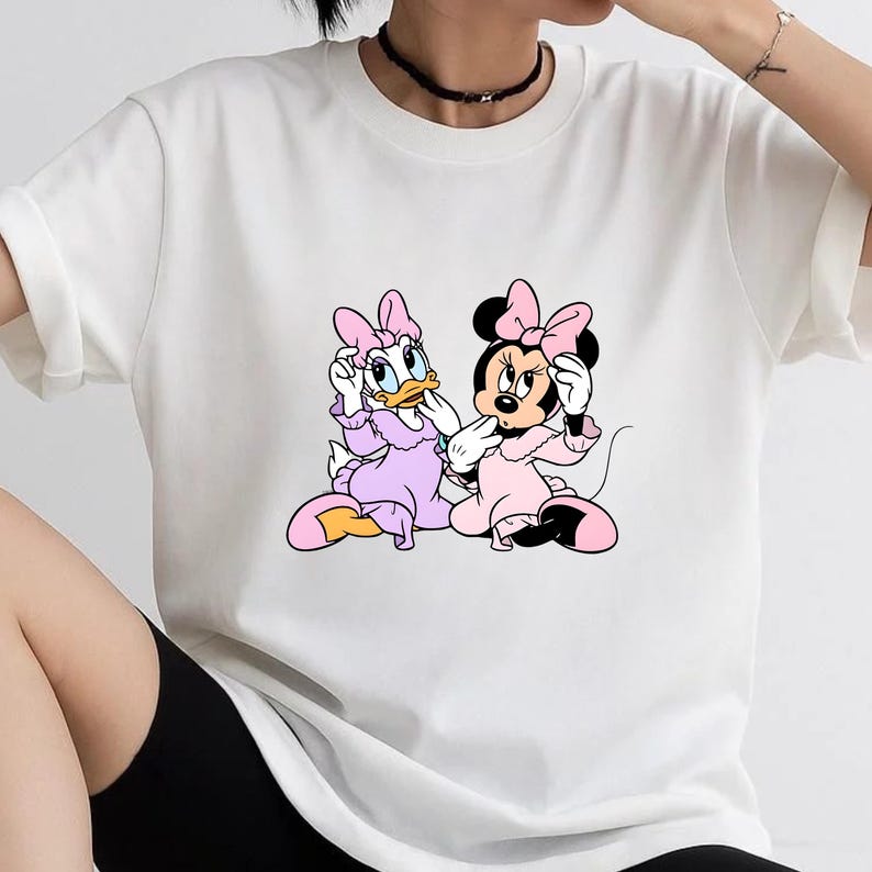 Minnie Mouse Daisy Duck PNG Bundle, Disney Friends Clipart, Cartoon Characters PNG, Sublimation Design, Shirt Print, Instant Download image 3