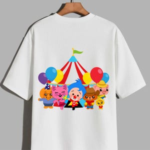 Plim Plim PNG Bundle, Cute Clown Cartoon Clipart, Kids Character Sublimation Design, Digital Download, Sticker, Shirt Print PNG image 3