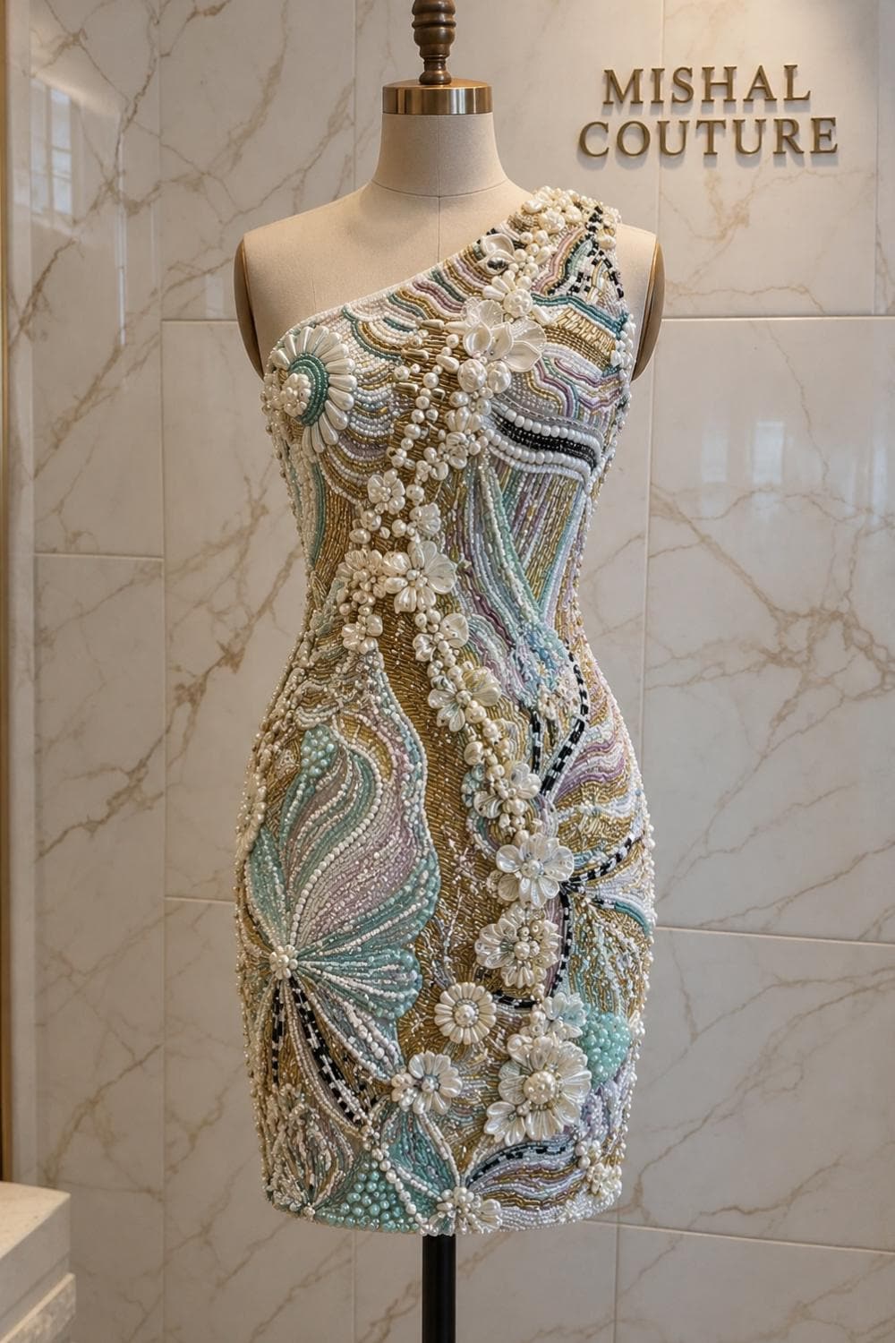 Seashell Beaded Dress