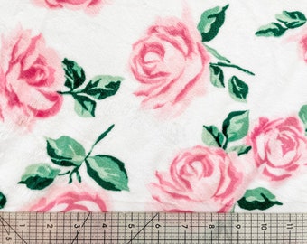 Shannon La Vie En Rose Cuddle Blush Minky Fabric, 100% polyester baby blanket, scarf, jacket fabric by the yard