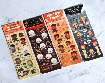 Baldur's Gate 3 Chibi Deco Sticker Sheets