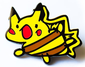 BEEGACHOW Schwarze Emaille Pin Parody Lapel Pin