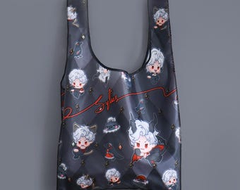 Sylus Reusable Tote Bag Love and Deepspace Mephisto Abyssal Sovereign Relentless Conqueror