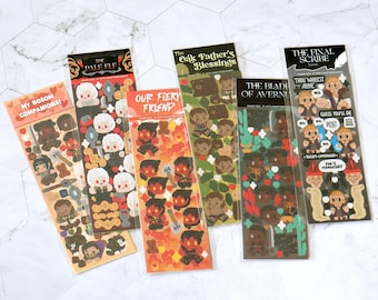 Baldur's Gate 3 Chibi Deko Sticker Bogen