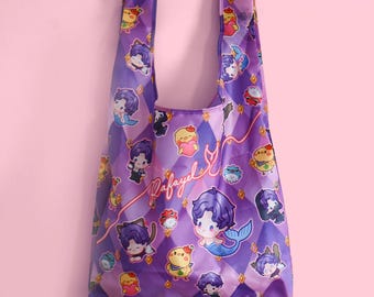 Rafayel Reusable Totebag Mermaid Love and Deepspace Gezeitengott Artsy Birb LADS LNDS