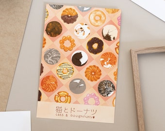 Katzen & Donuts Kunstdruck