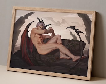 Stampa artistica del drago caduto Sylus 11 x 17"