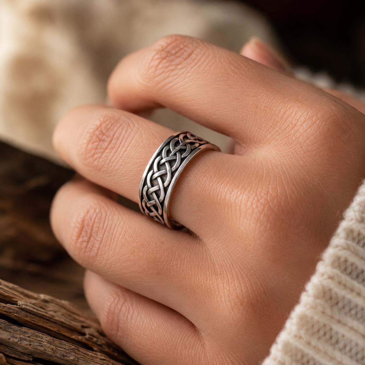 Celtic knot ring - Etsy 日本