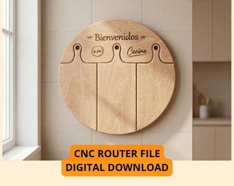 CNC Router File – Cutting Board Set with Stand | Professional Ready-to-Cut Design | DXF SVG Fusion 360 | Digital Download (Tested)