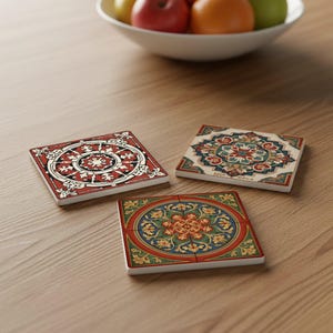 Riga Keramikunderlägg – Baltisk historisk kakeldesign