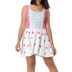 Bo Peep Pink Disneybound Skater Dress