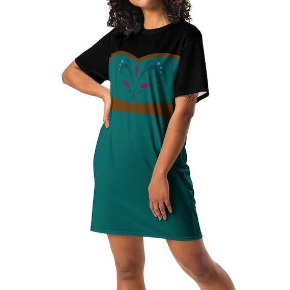 elsa t shirt dress Frozen Elsa And Nokk Year Of The Horse Graphic T-shirt Dress - Heather Blue