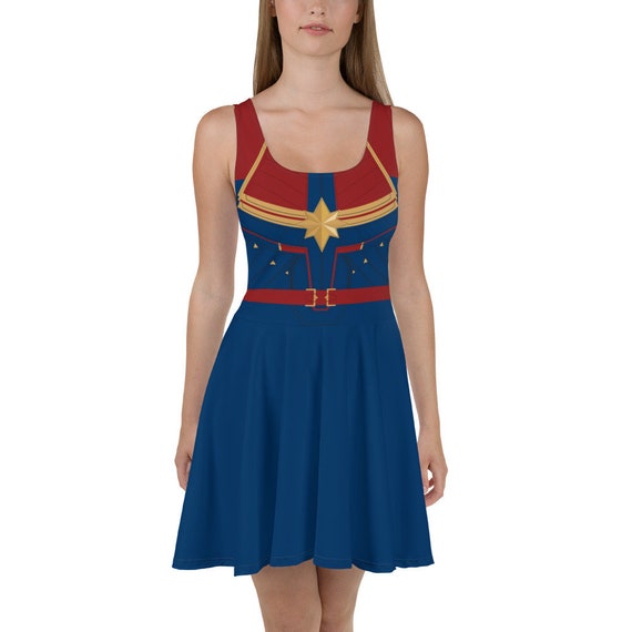 captain marvel skater dress