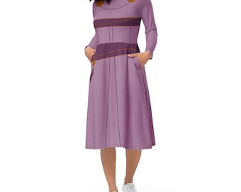 Megara Costume Long Sleeve Midi Dress - Made to Order