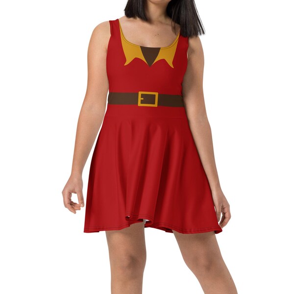 Gaston Costume Skater Dress - Made to Order