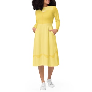 Belle Costume Long Sleeve Midi Dress - Made to Order