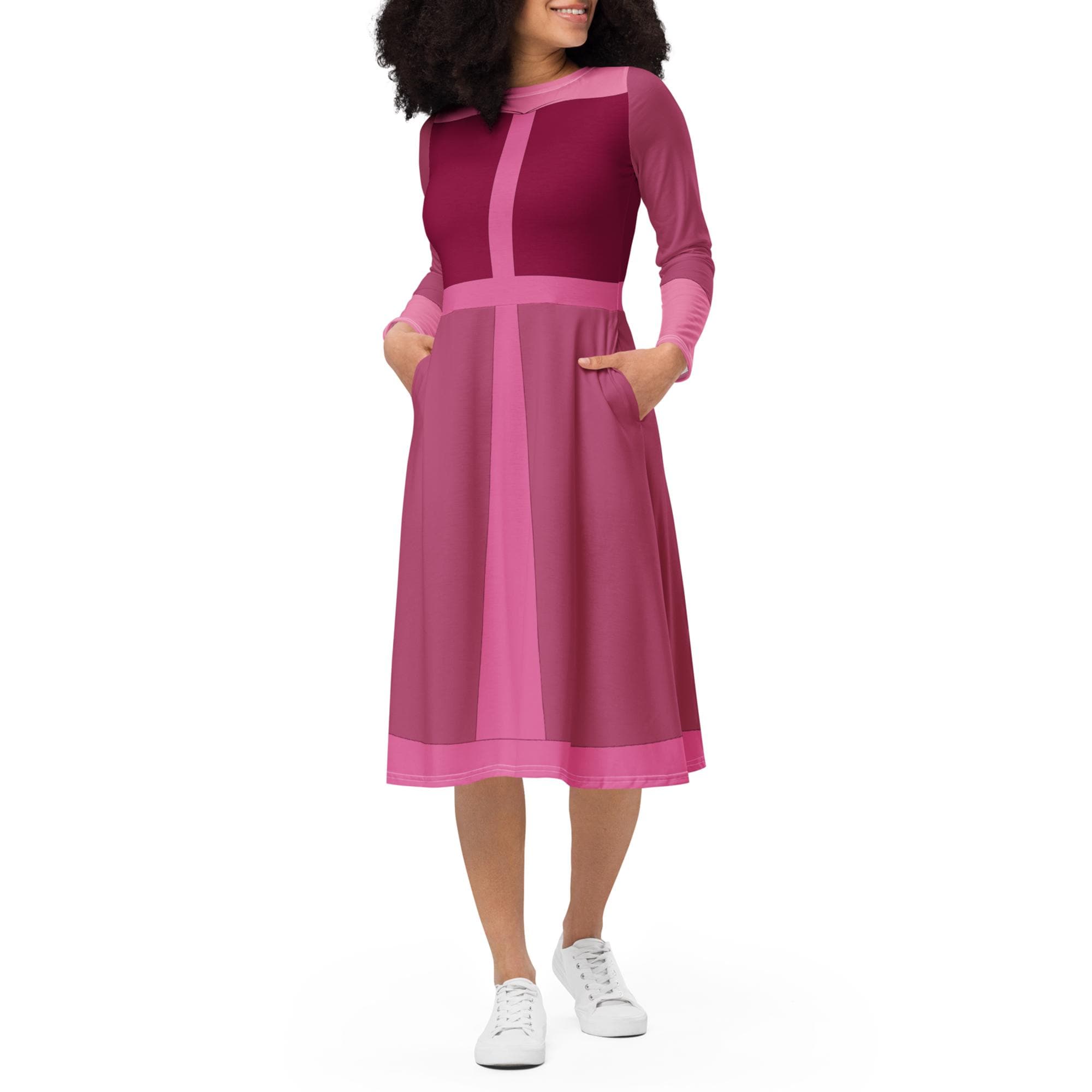 Belle Costume Long Sleeve Midi Dress - Made to Order Belle Costume Long Sleeve Midi Dress - Made to Order