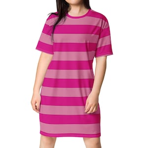 Cheshire Cat Costume Oversized T-shirt Dress - Made to Order