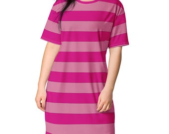 Cheshire Cat Costume Oversized T-shirt Dress - Made to Order