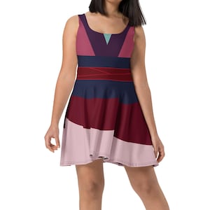 Mulan Costume Skater Dress - Made to Order