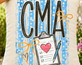 CMA Sublimation Design, Medical Assistant PNG, Coquette Healthcare DTF Shirt Download