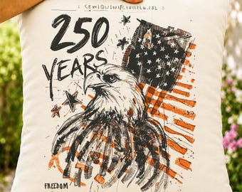 250 Years Freedom American Eagle Stars Stripes Distressed Style