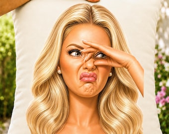 Lustiges angewidertes blondes Puppengesicht PNG, Meme Clipart, Stinkegesicht Grafik (digitaler Download)