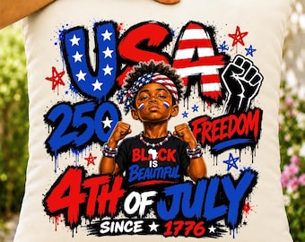 4th of July PNG, USA 250th Anniversary Sublimation Design