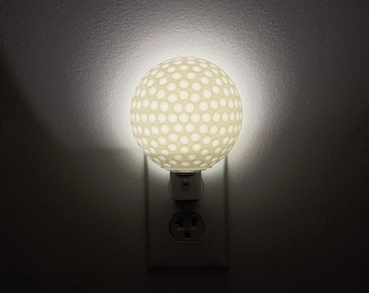 3D Printed Golf Ball | Basketball Night Lamp | Sports Decor for Bedroom | Golfer Gift | Man Cave Accent