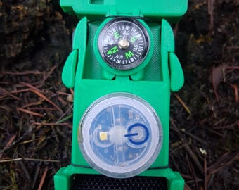 Wading Belt - Green Clip/Black Strap