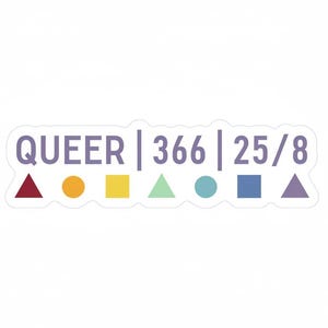 Queer Pride Sticker | Die-Cut Vinyl Self-Expression Sticker | Minimalist LGBTQ+ Decal