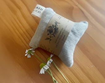 Aromatherapy Sachet | Handmade Lavender & Peppermint | Reusable Fabric Bag